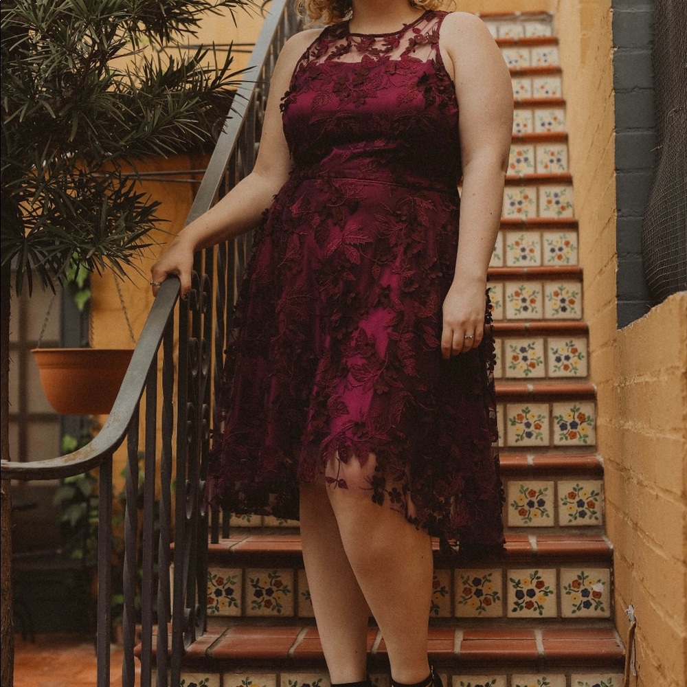 Purple Floral Dress from Dillards
